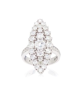 Colette + White Diamond Chevalier Ring
