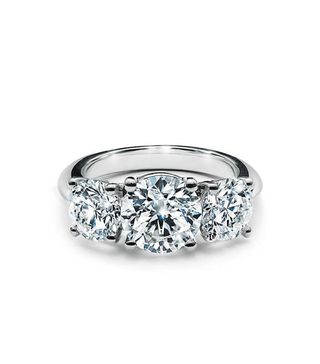 Tiffany + Three Stone Engagement Ring