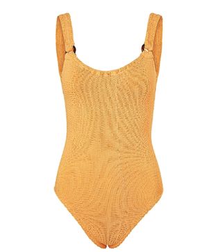 Hunza G + Domino Amber Seersucker Swimsuit