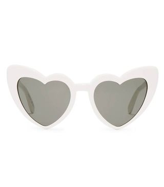 Saint Laurent + Loulou Heart-Shaped Acetate Sunglasses