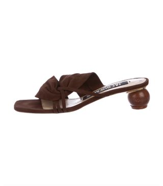 Jacquemus + Suede Slide Sandals