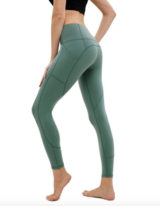 AFITNE Women's Bootcut Capri Yoga Pants w/Pockets High Waist Size