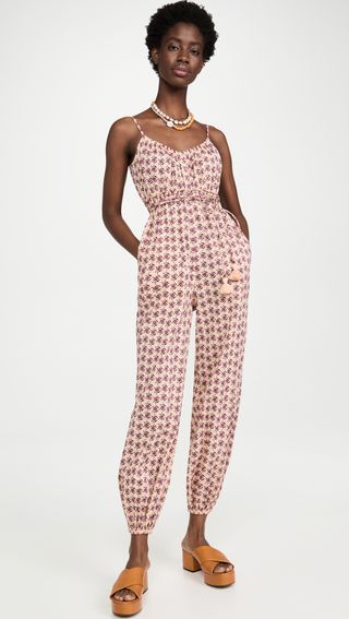 Tory Burch + Printed Jumpsuit