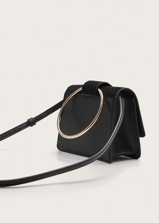 Violeta by Mango + Ring Flap Bag