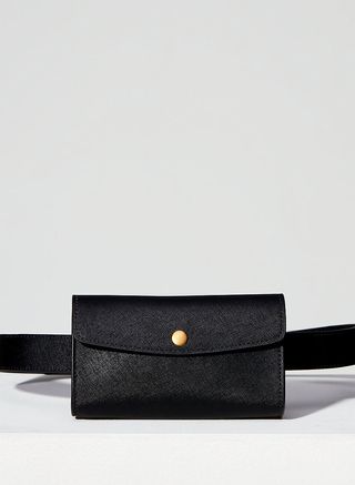 Aritzia + Auxiliary Leather Snap Belt Bag