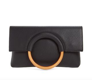 BP. + Faux Leather Circle Clutch