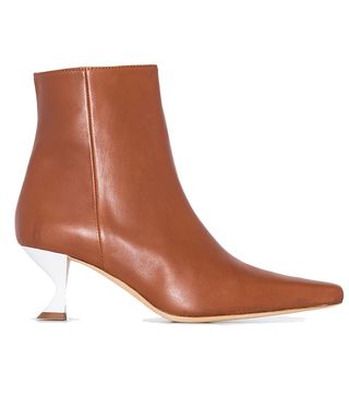 Kalda + Brown Silex Two Tone Leather Ankle Boots