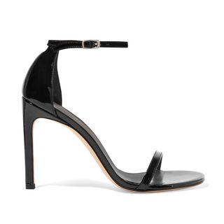 Stuart Weitzman + Nudist Song Patent-Leather Sandals