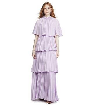 Glamorous + Lilac Pleated Dress