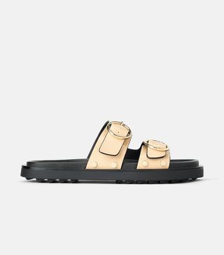 Zara + Flat Sandals With Rings