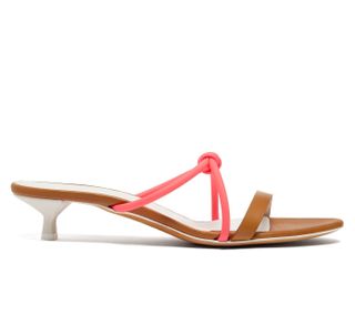 Gray Matters + Neon Strap Leather Sandals
