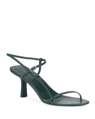 The Row + Bare Asymmetric Leather Sandals