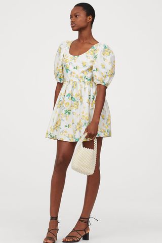 H&M + Patterned Cotton Dress