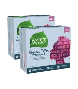 Seventh Generation + Organic Cotton Tampons, Pack of Two