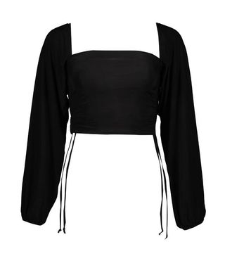 Nasty Gal + What's the Ruche Slinky Cropped Top