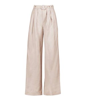 Nasty Gal + Business As Usual Wide-Leg Belted Pants