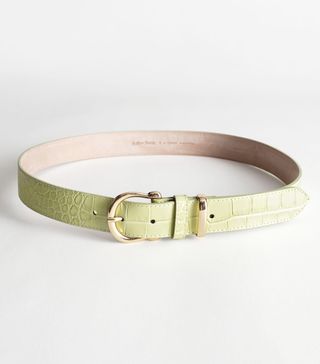 & Other Stories + Croco Leather Belt