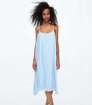 Zara + Pleated Dress