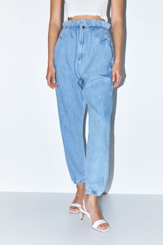 Zara + Baggy Denim Pants