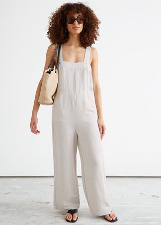 & Other Stories + Relaxed Square Neck Jumpsuit