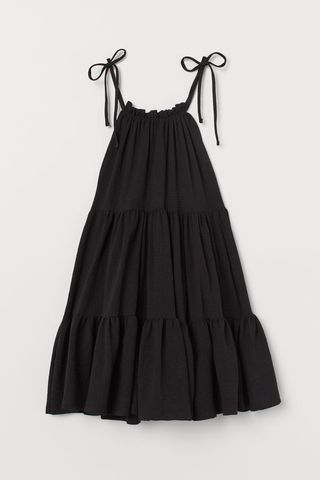 H&M + Wide-Cut Tiered Dress