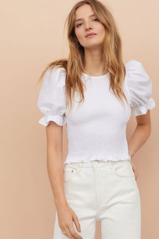 H&M + Top with Smocking