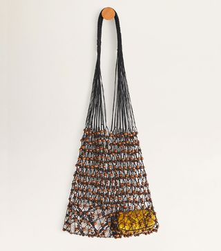 Mango + Net Wood Bag