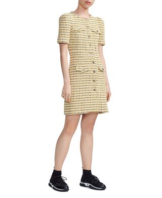 Maje + Rill Tweed Shirt Dress