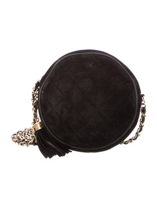 Chanel + Vintage Suede Crossbody Bag
