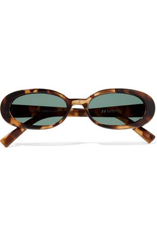 Le Specs + Outta Love Oval-Frame Sunglasses