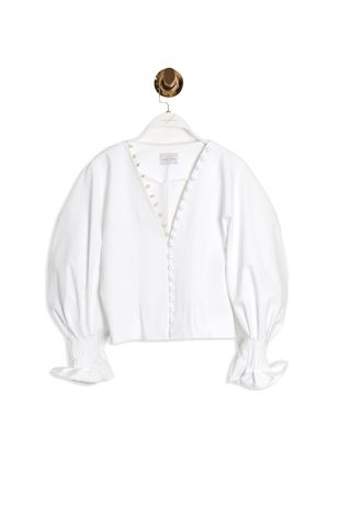 Piece of White + Margaret Poplin Shirt With Britch Arm