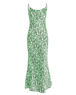 Olivia Rubin + Lia Silk Zebra Slip Dress