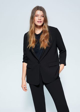 Mango + Relaxed Fit Suit Blazer