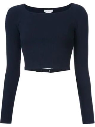 Fleur du Mal + Cropped Fitted Sweater