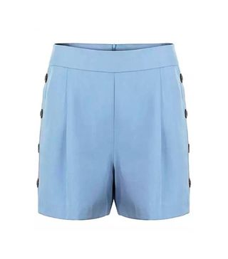 Oliver Bonas + Button Blue Tencel Shorts