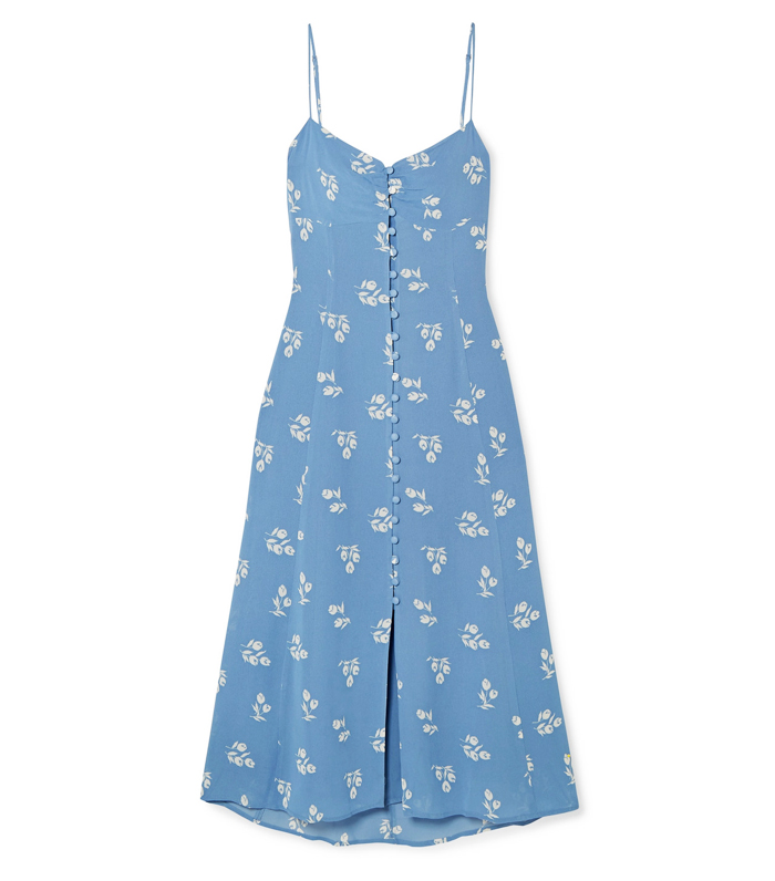 Reformation + Cybill Floral-Print Georgette Midi Dress
