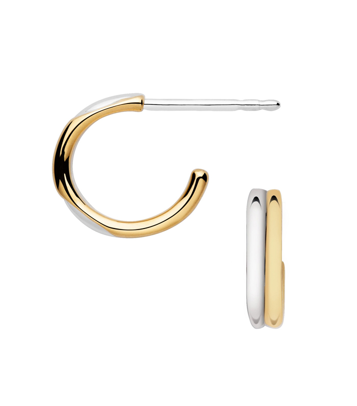 Links of London + 20/20 Bi-Metal Hoop Earrings