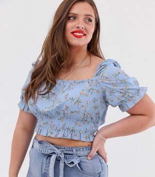 In the Style Plus x Laura Jade + Shirred Top