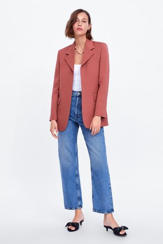 Zara + Jacket with Flap Pockets