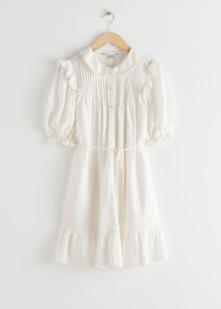 & Other Stories + Frilled Puff Sleeve Mini Dress
