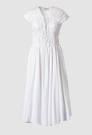 Tove Studio + Ceres Organic Cotton Midi Dress White