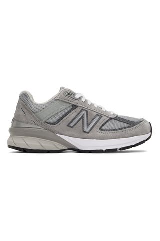 New Balance + Gray 990v5 Sneakers