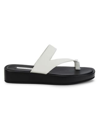Saks Fifth Avenue + Toe-Strap Platform Leather Sandals