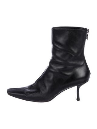 Prada + Leather Ankle Boots