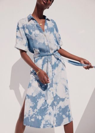 Mango + Tie-Dye Print Dress