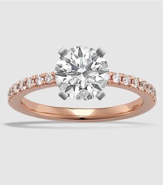Shane Co. + Pave-Set Diamond Engagement Ring