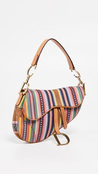 What Goes Around Comes Around + Dior Multi Canvas Saddle Bag