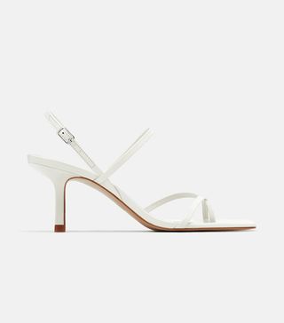 Zara + Mid-Heel Strappy Sandals