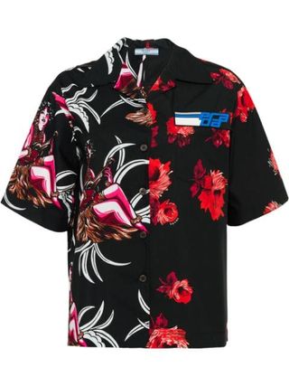 Prada + Prada Floral Short-Sleeve Shirt