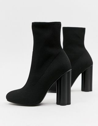 ASOS + Eliza Knitted Heeled Sock Boots